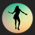 El logotipo del creador VirtualPassionVR. Utiliza el diseño de una silueta femenina y sirve como icono identificativo de los proyectos de este creador.