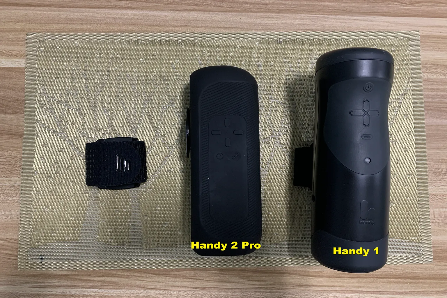 Comparación del diseño frontal de The Handy 1 y The Handy 2 Pro