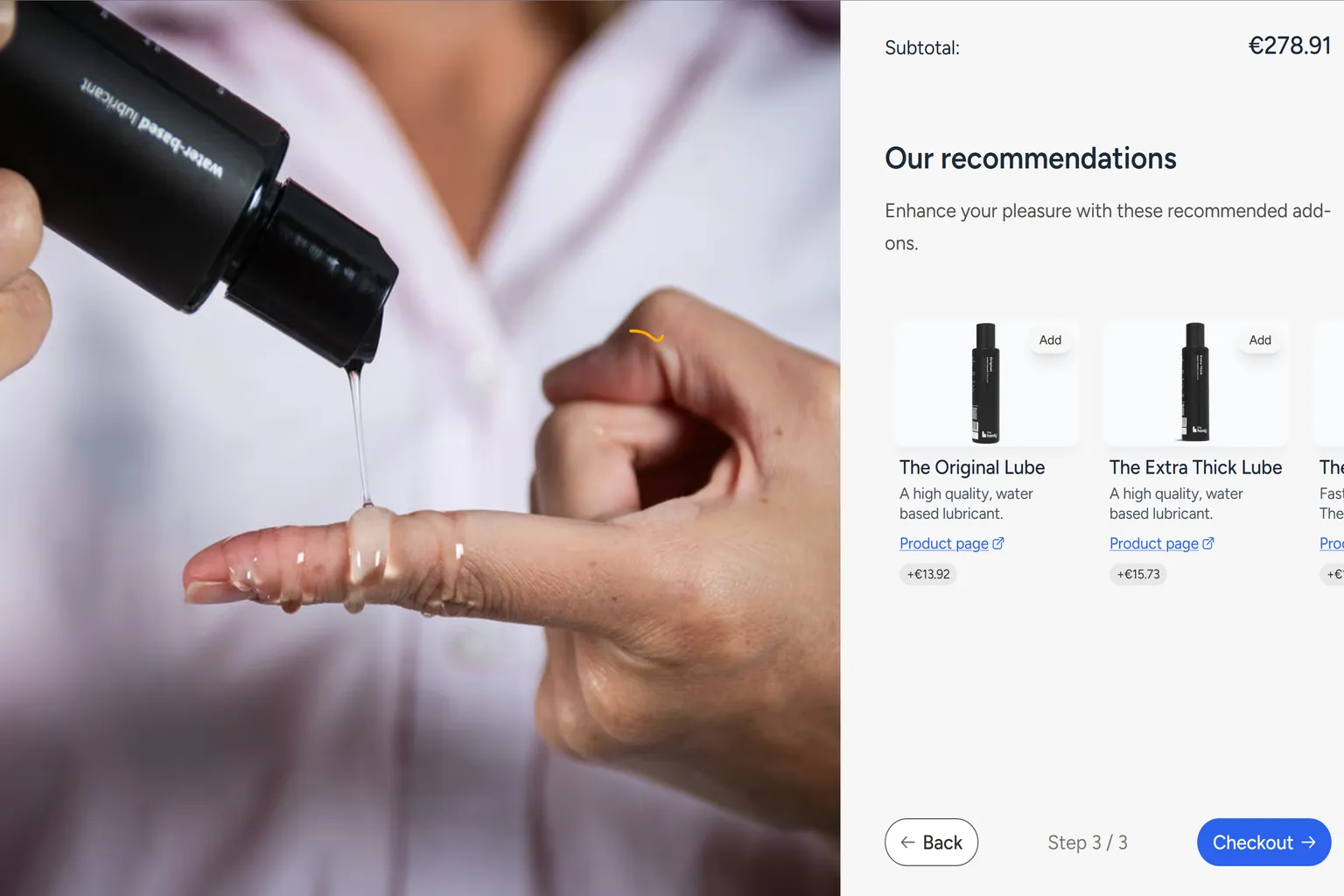 Selección de lubricantes y accesorios recomendados para The Handy